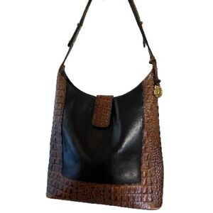Brahmin Kendall Croc-embossed Bag